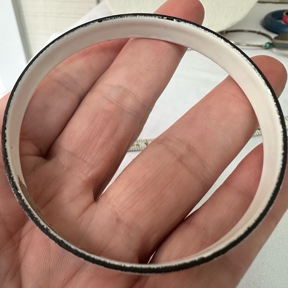 Amish PA Dutch metal enameled bracelet - Picture 5 of 6